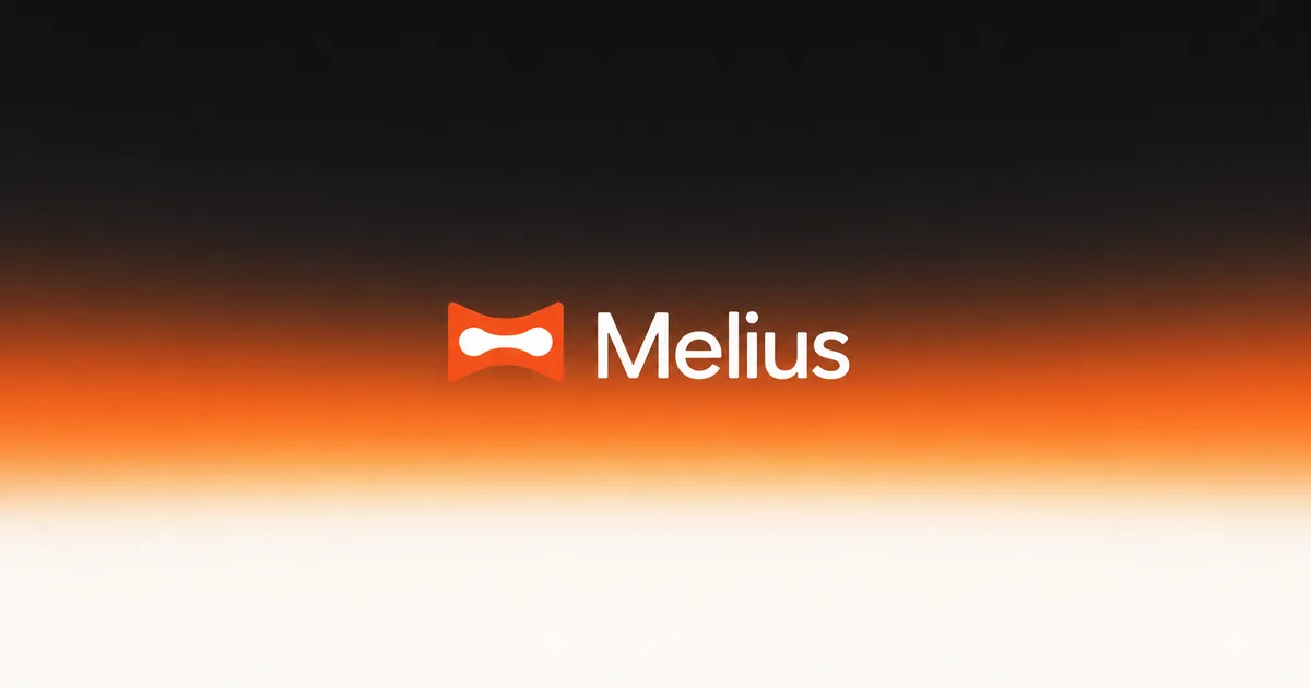 Open Graph image and social preview for Melius in Split Color style